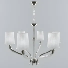 Chandelier with shade crystal